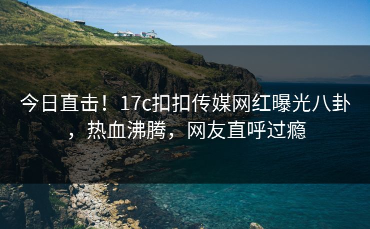 今日直击！17c扣扣传媒网红曝光八卦，热血沸腾，网友直呼过瘾